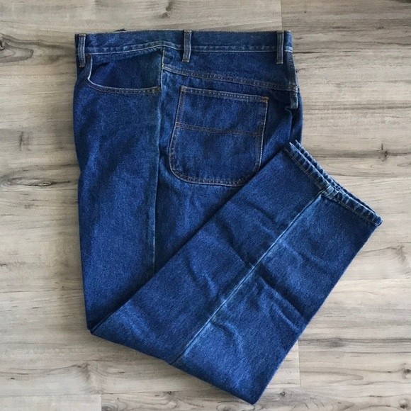 NU Wear Men’s Vintage Denim Jeans Dark Blue Size L - 32 x 33 - Picture 1 of 3